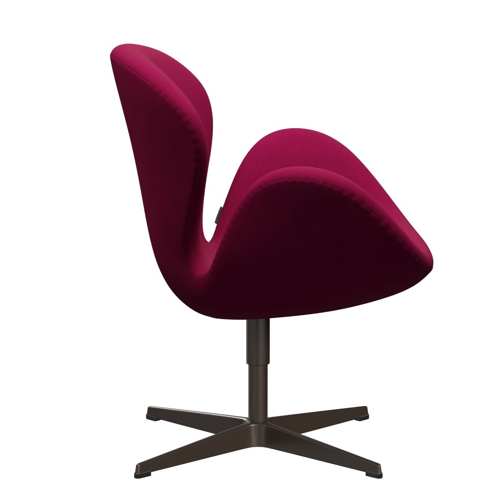 Fritz Hansen Swan Lounge Chair, Brown Bronze/Divina Pink Dark