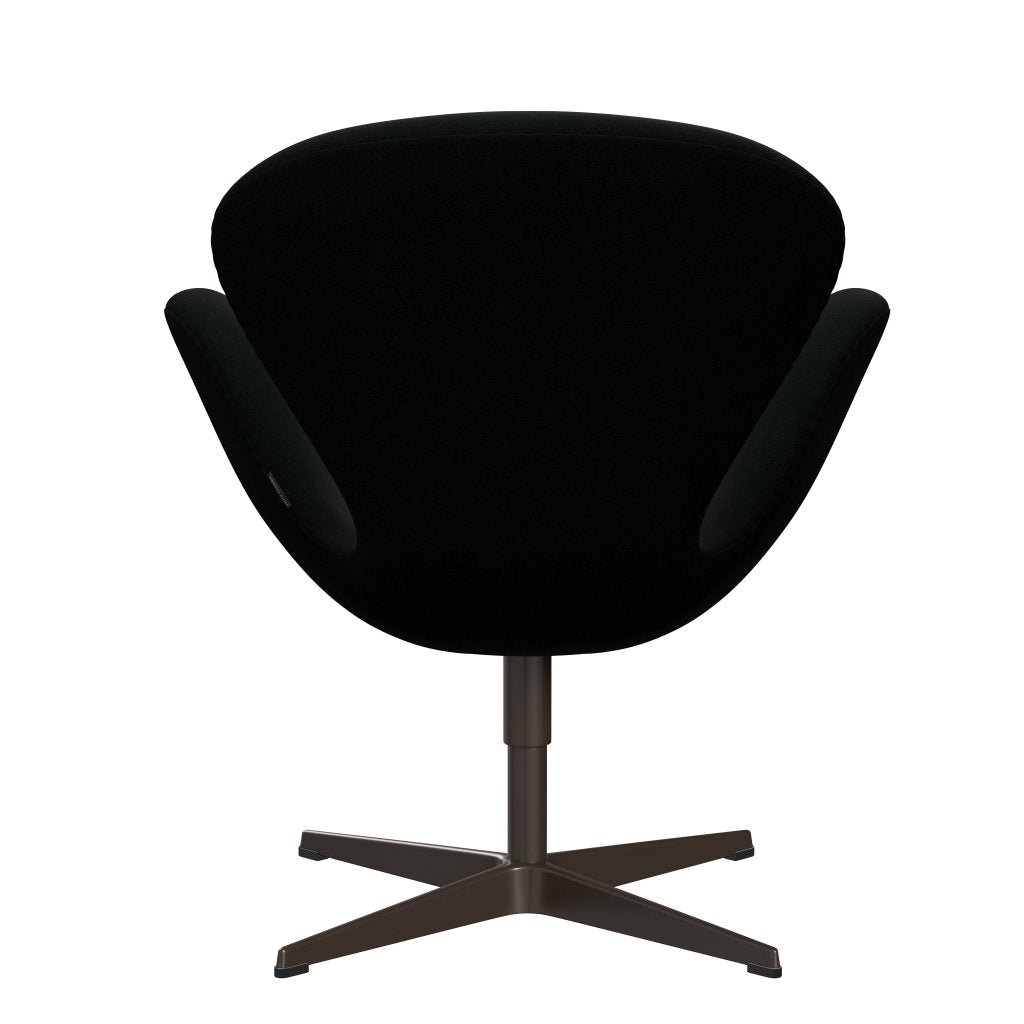 Fritz Hansen Swan Lounge Chair, Brown Bronze/Divina Black