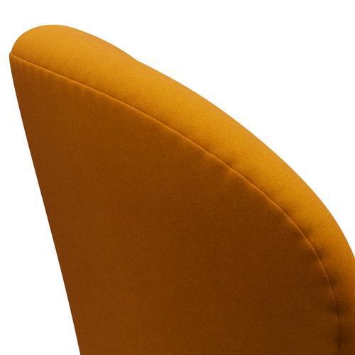 Fritz Hansen Swan Lounge Chair, Brown Bronze/Divina Mustard