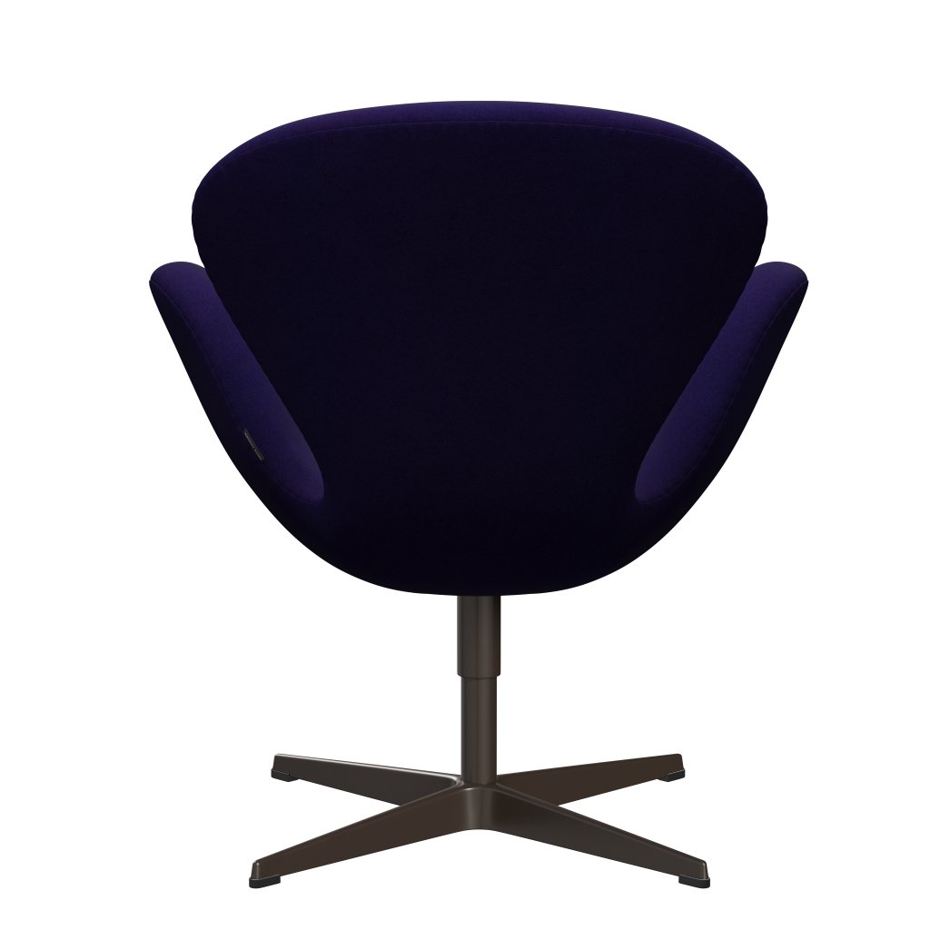 Fritz Hansen Swan Lounge Chair, Brown Bronze/Divina Violet Dark (692)