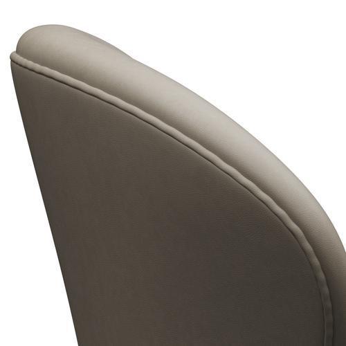 Fritz Hansen Swan Lounge Chair, Brown Bronze/Essential Light Grey