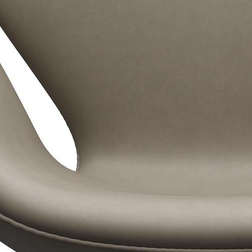 Fritz Hansen Swan Lounge Chair, Brown Bronze/Essential Light Grey