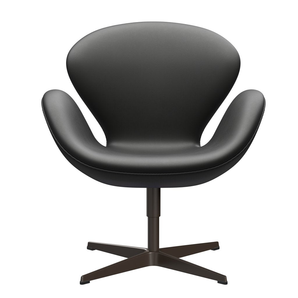 Fritz Hansen Swan Lounge Chair, Brown Bronze/Essential Black