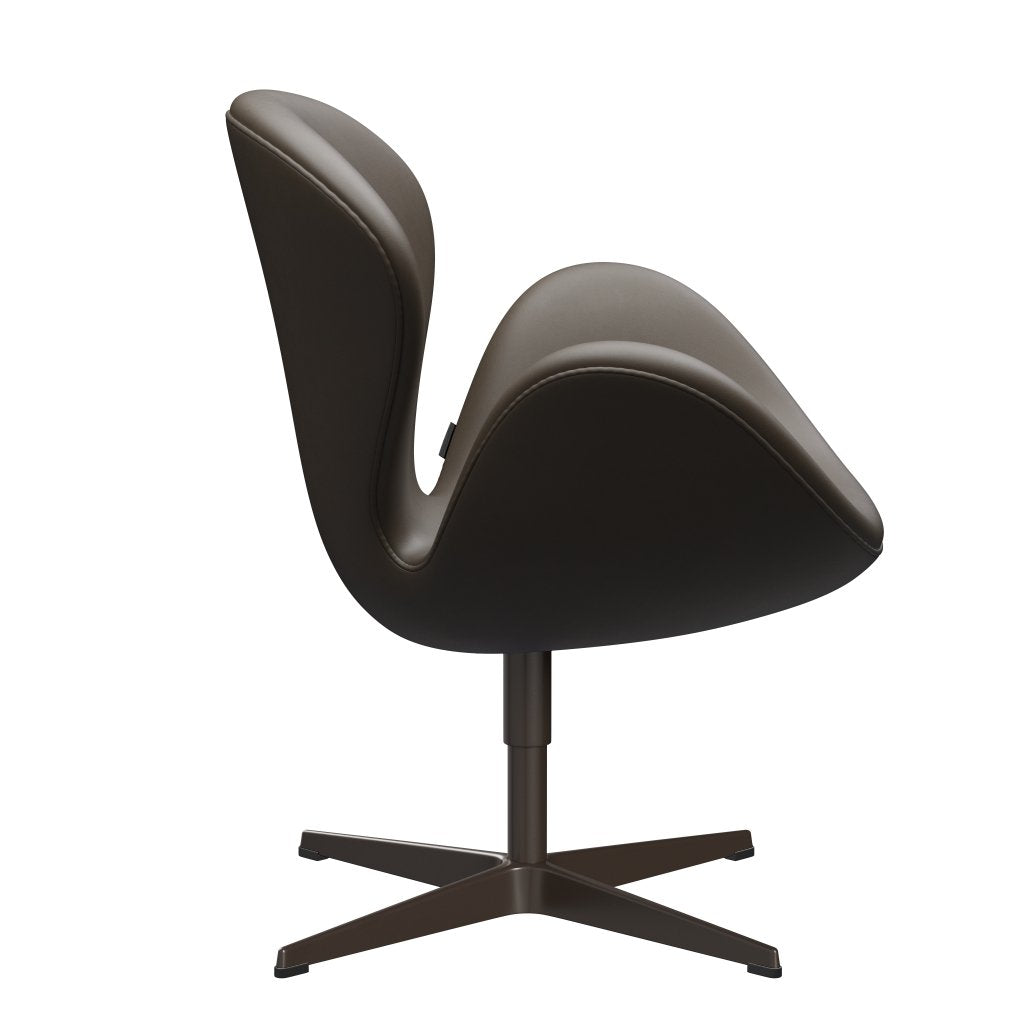 Fritz Hansen Swan Lounge Chair, Brown Bronze/Essential Stone