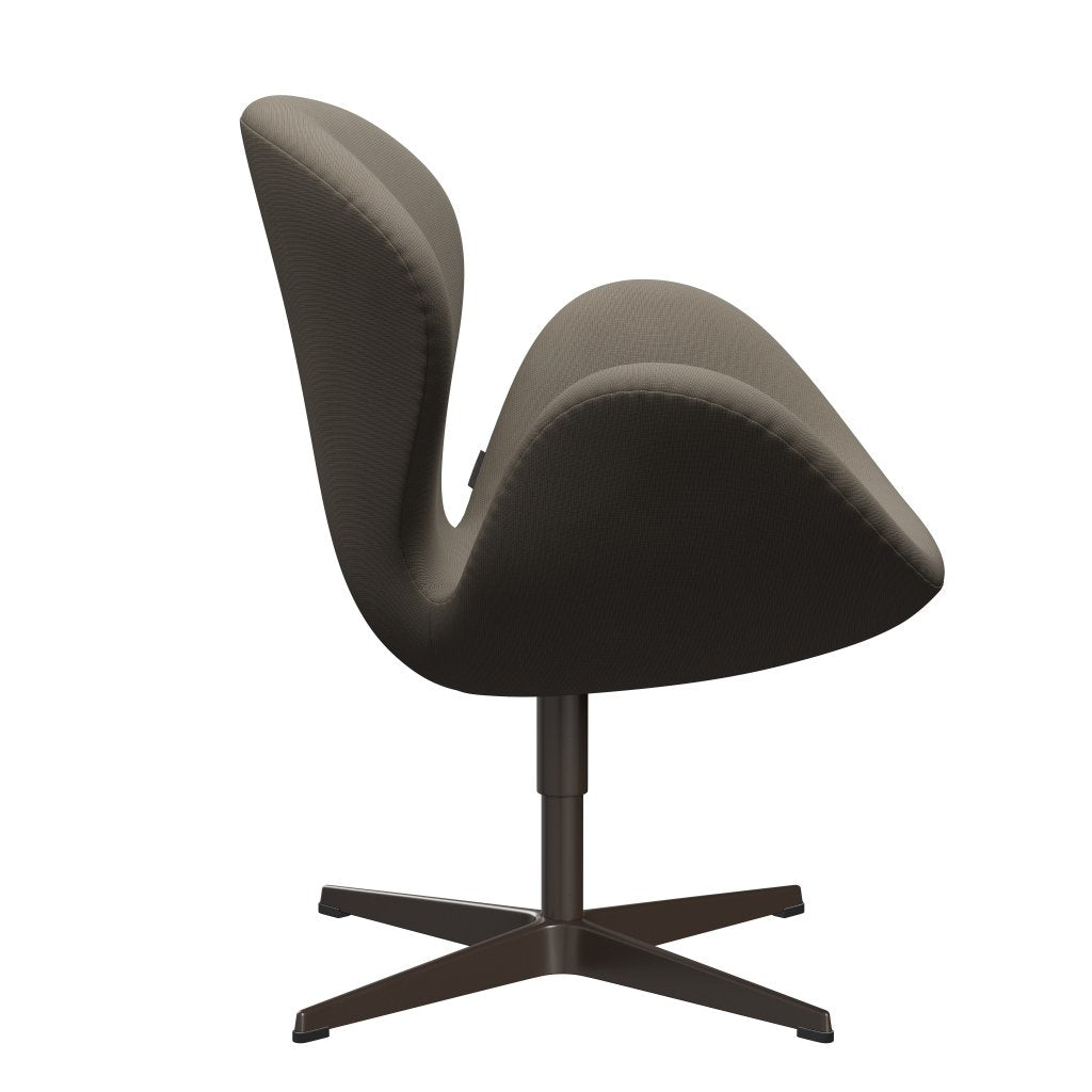 Fritz Hansen Swan Lounge Chair, Brown Bronze/Fame Beige (61003)