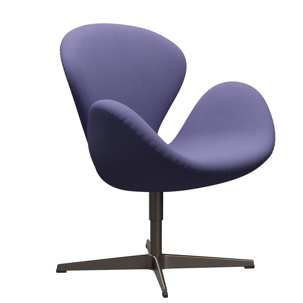 Fritz Hansen Swan Lounge Chair, Brown Bronze/Fame Blue Violet