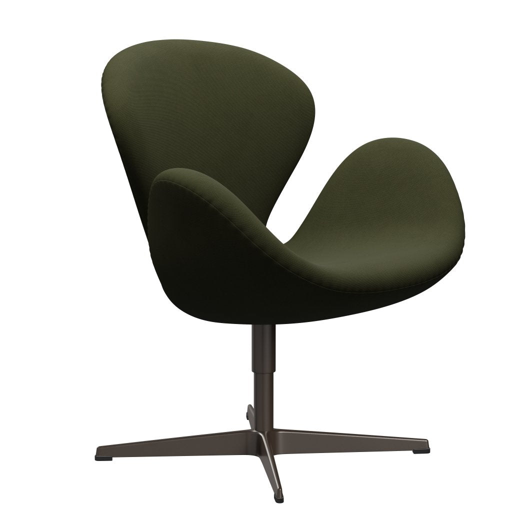 Fritz Hansen Swan Lounge Chair, Brown Bronze/Fame Dark Brown Green