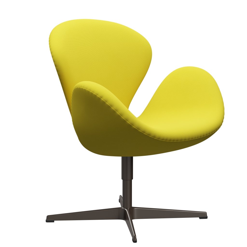 Fritz Hansen Swan Lounge Chair, Brown Bronze/Fame Yellow