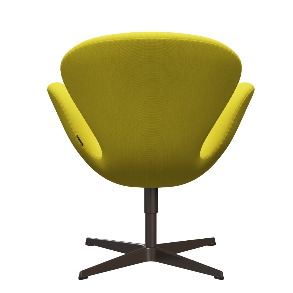 Fritz Hansen Swan Lounge Chair, Brown Bronze/Fame Yellow