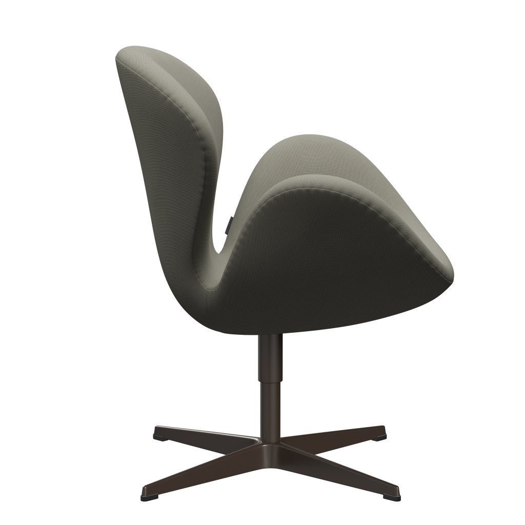 Fritz Hansen Swan Lounge Chair, Brown Bronze/Fame Grey (61136)