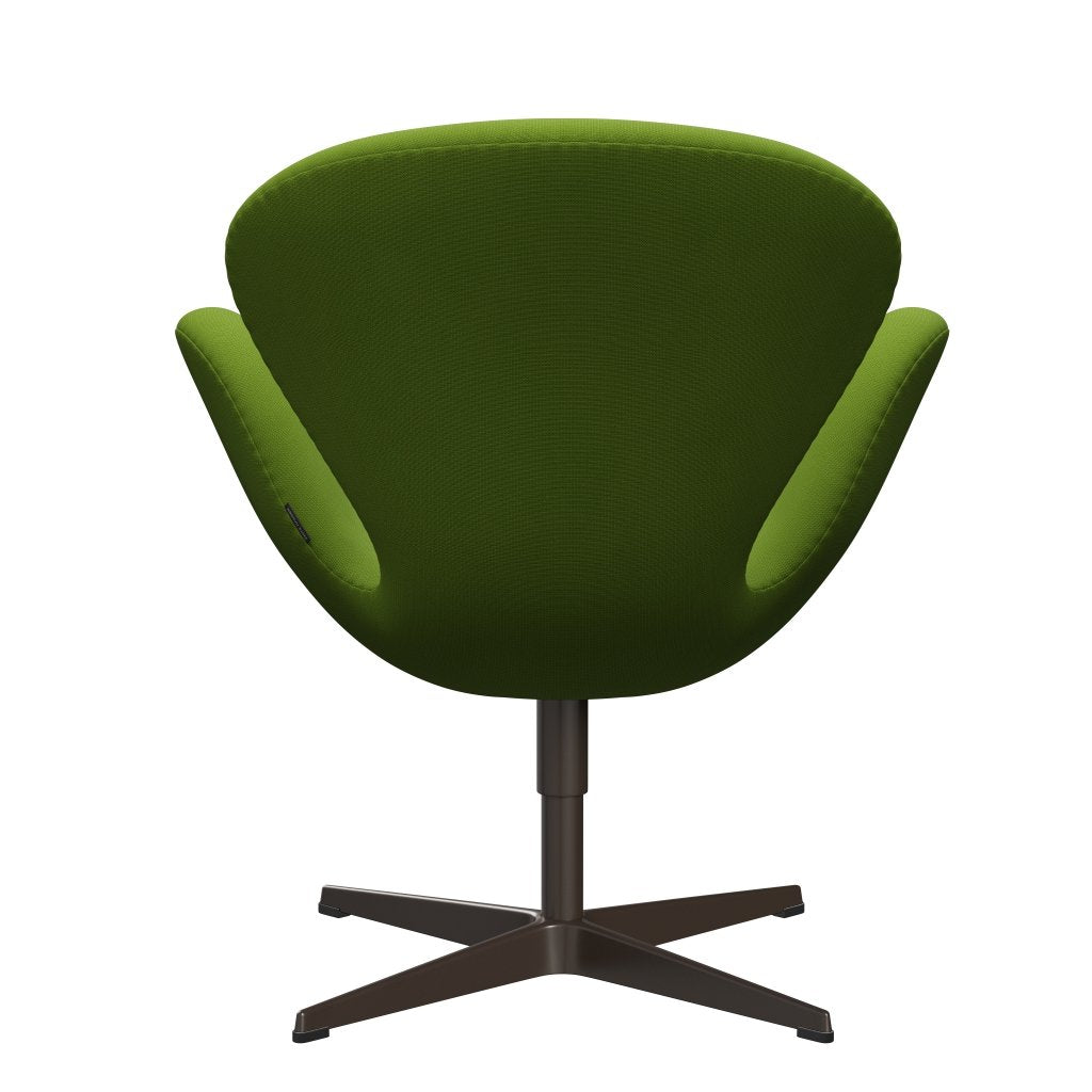 Fritz Hansen Swan Lounge Chair, Brown Bronze/Fame Green