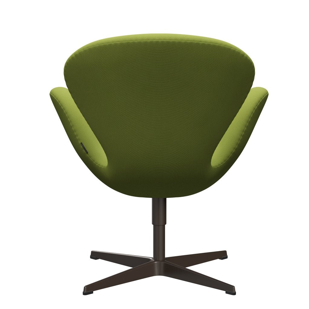 Fritz Hansen Swan Lounge Chair, Brown Bronze/Fame Light Grass Green