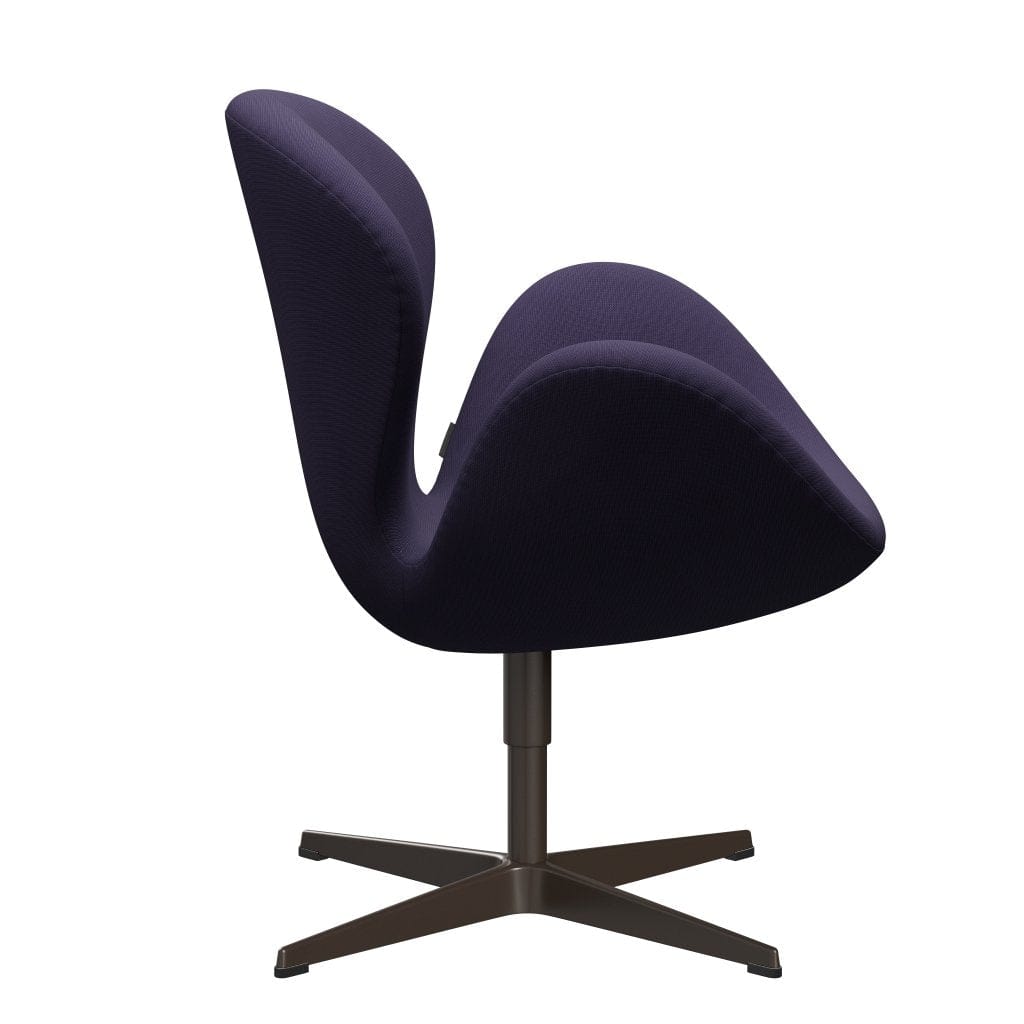 Fritz Hansen Swan Lounge Chair, Brown Bronze/Fame Violet Dark