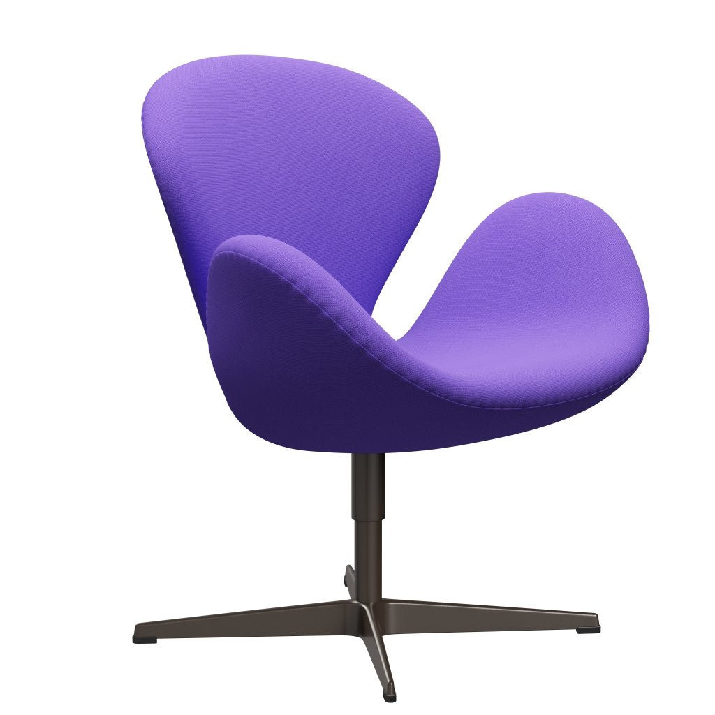 Fritz Hansen Swan Lounge Chair, Brown Bronze/Fame Violet Light