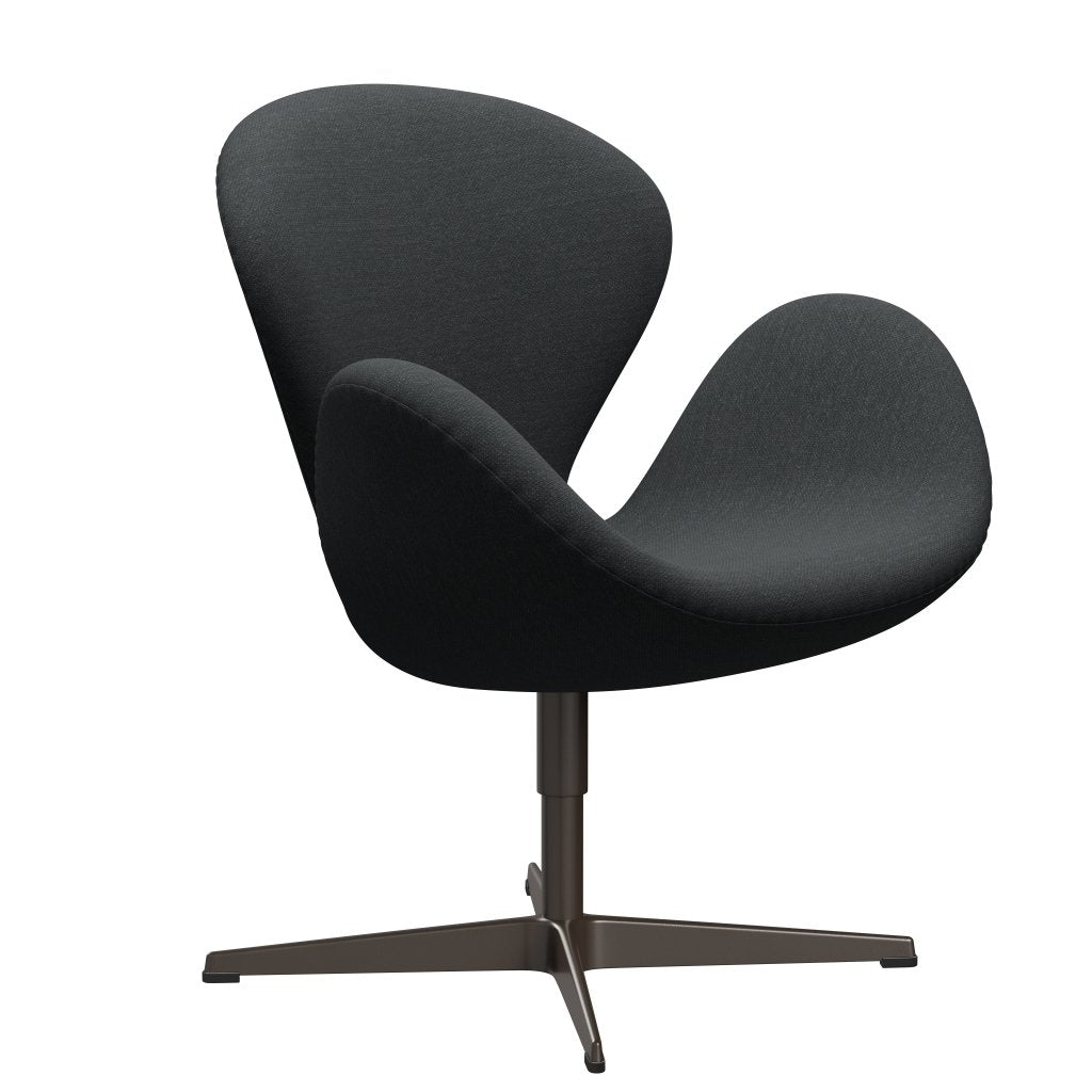 Fritz Hansen Swan Lounge Chair, Brown Bronze/Fiord Dark Grey Multicoloured