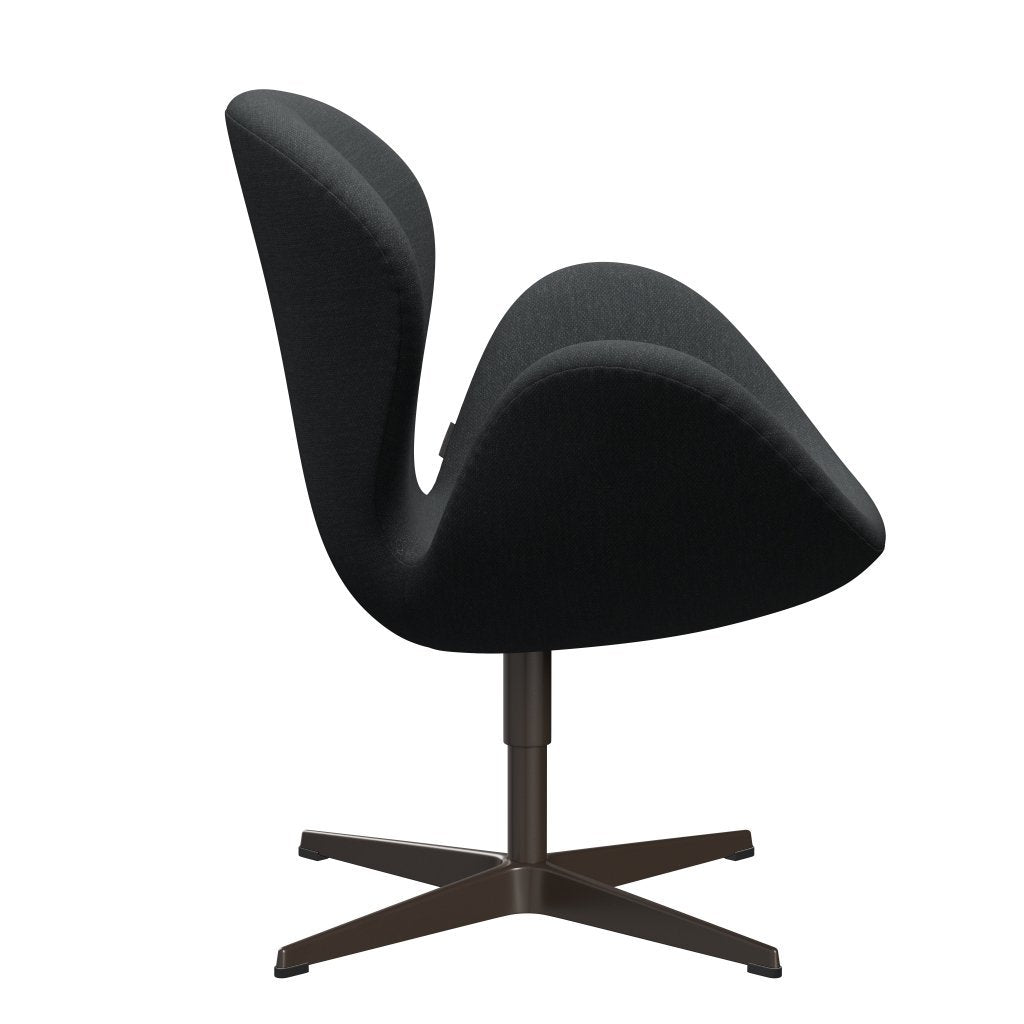 Fritz Hansen Swan Lounge Chair, Brown Bronze/Fiord Dark Grey Multicoloured