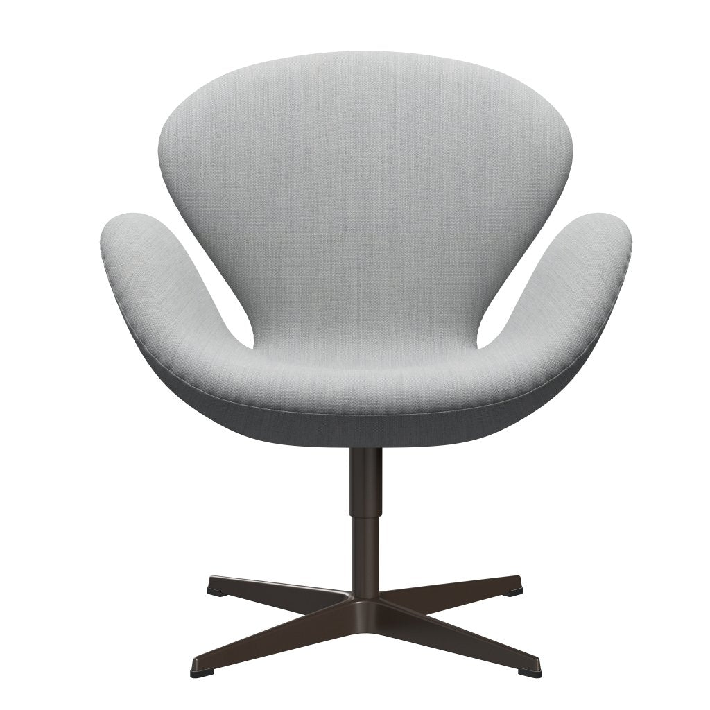 Fritz Hansen Swan Lounge Chair, Brown Bronze/Fiord Grey/Medium Grey
