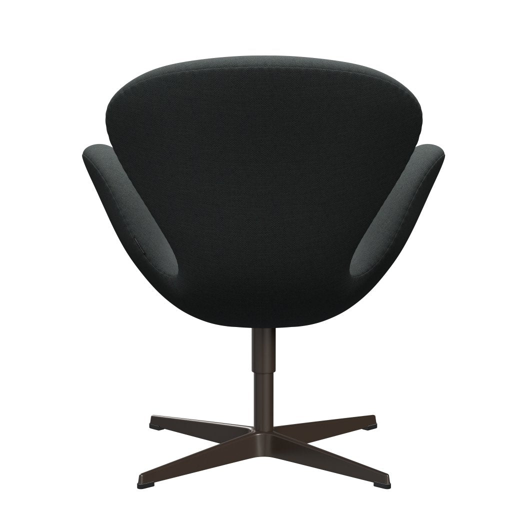Fritz Hansen Swan Lounge Chair, Brown Bronze/Fiord Medium Grey/Dark Grey