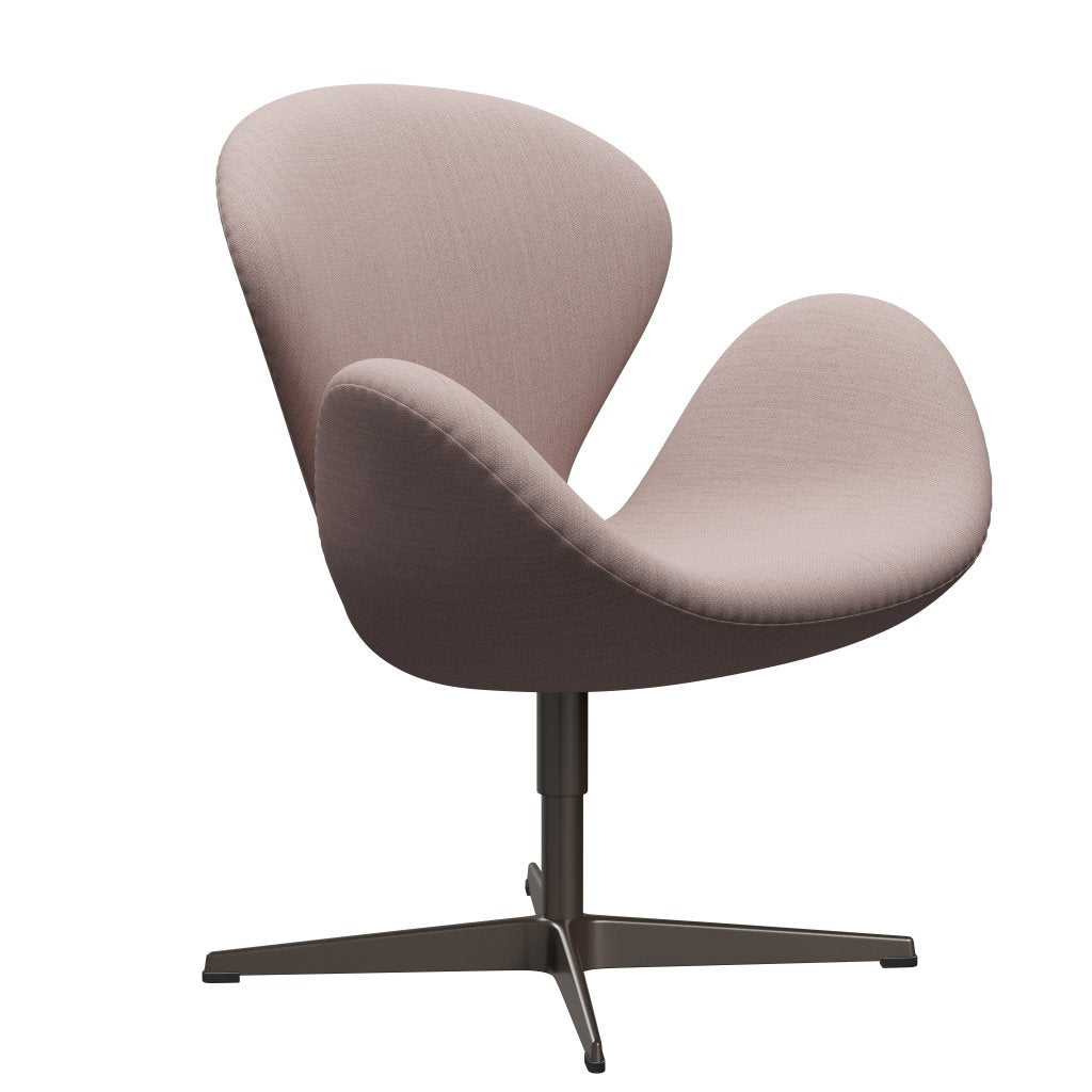 Fritz Hansen Swan Lounge Chair, Brown Bronze/Fiord Pink/Stone