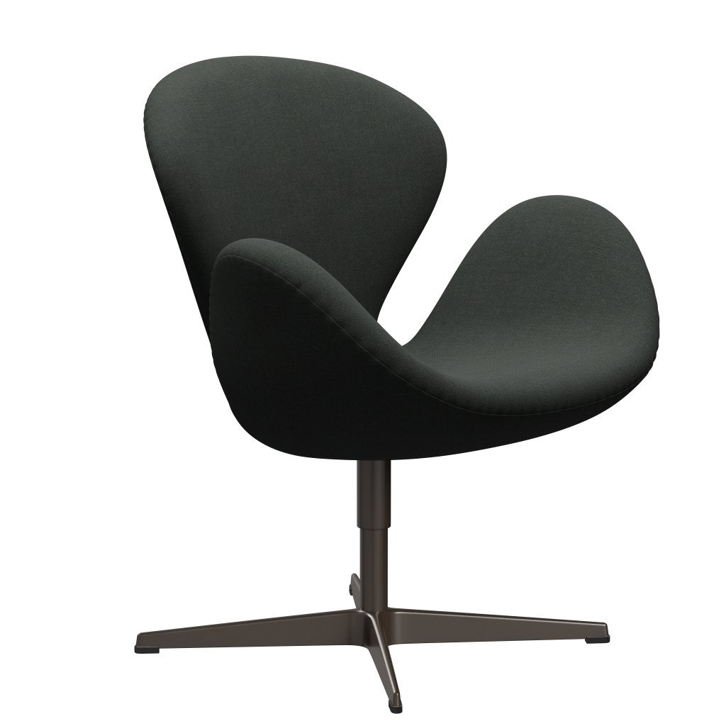 Fritz Hansen Swan Lounge Chair, Brown Bronze/Fiord Black Multicoloured