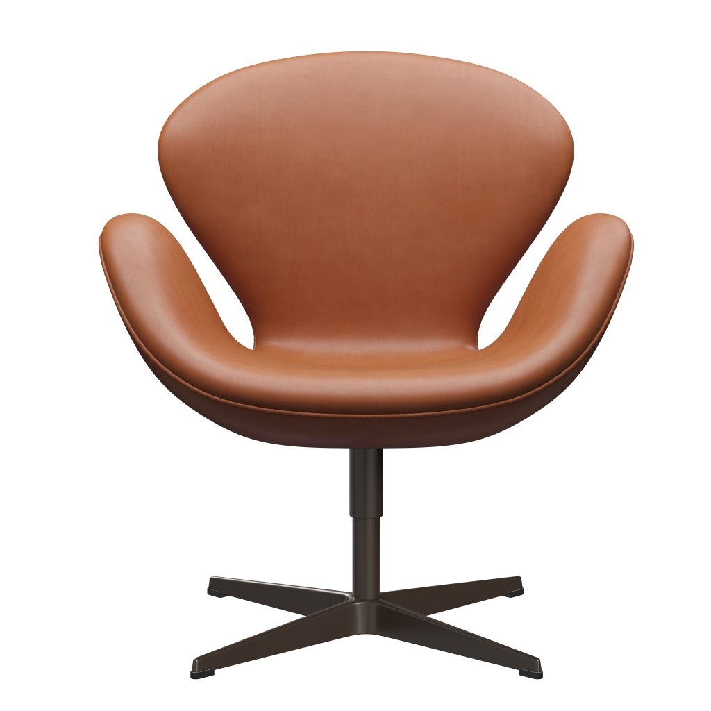Fritz Hansen Swan Lounge Chair, Brown Bronze/Grace Walnut