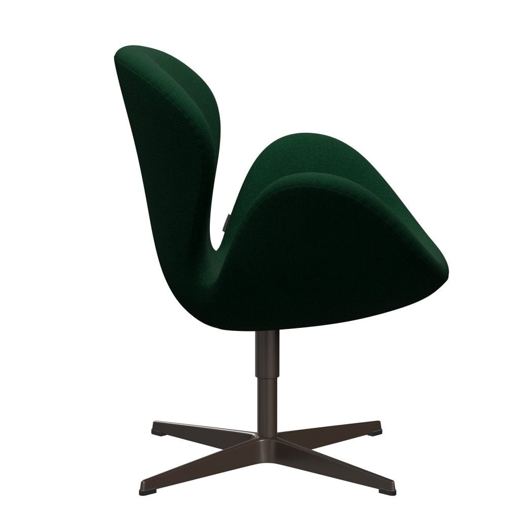 Fritz Hansen Swan Lounge Chair, Brown Bronze/Hallingdal Bottle Green