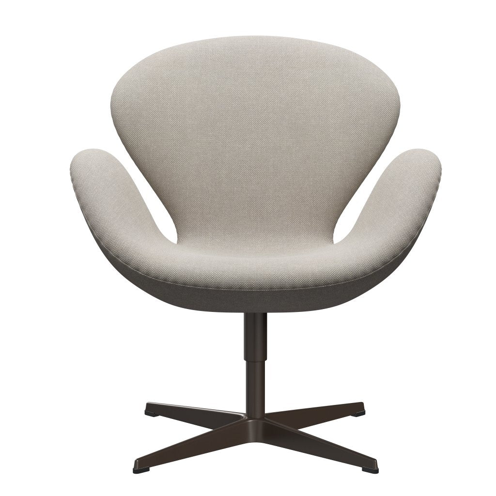 Fritz Hansen Swan Lounge Chair, Brown Bronze/Hallingdal Light Grey (103)