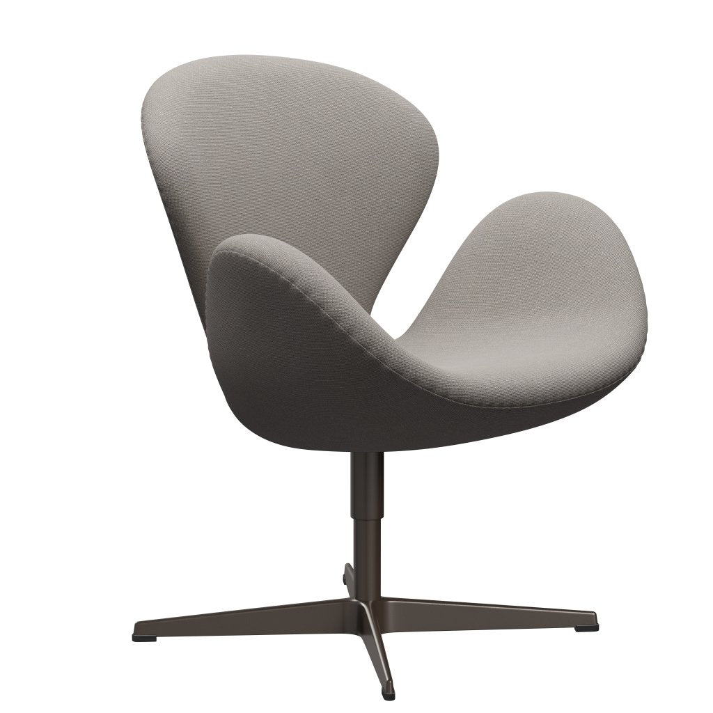 Fritz Hansen Swan Lounge Chair, Brown Bronze/Hallingdal Light Grey (113)