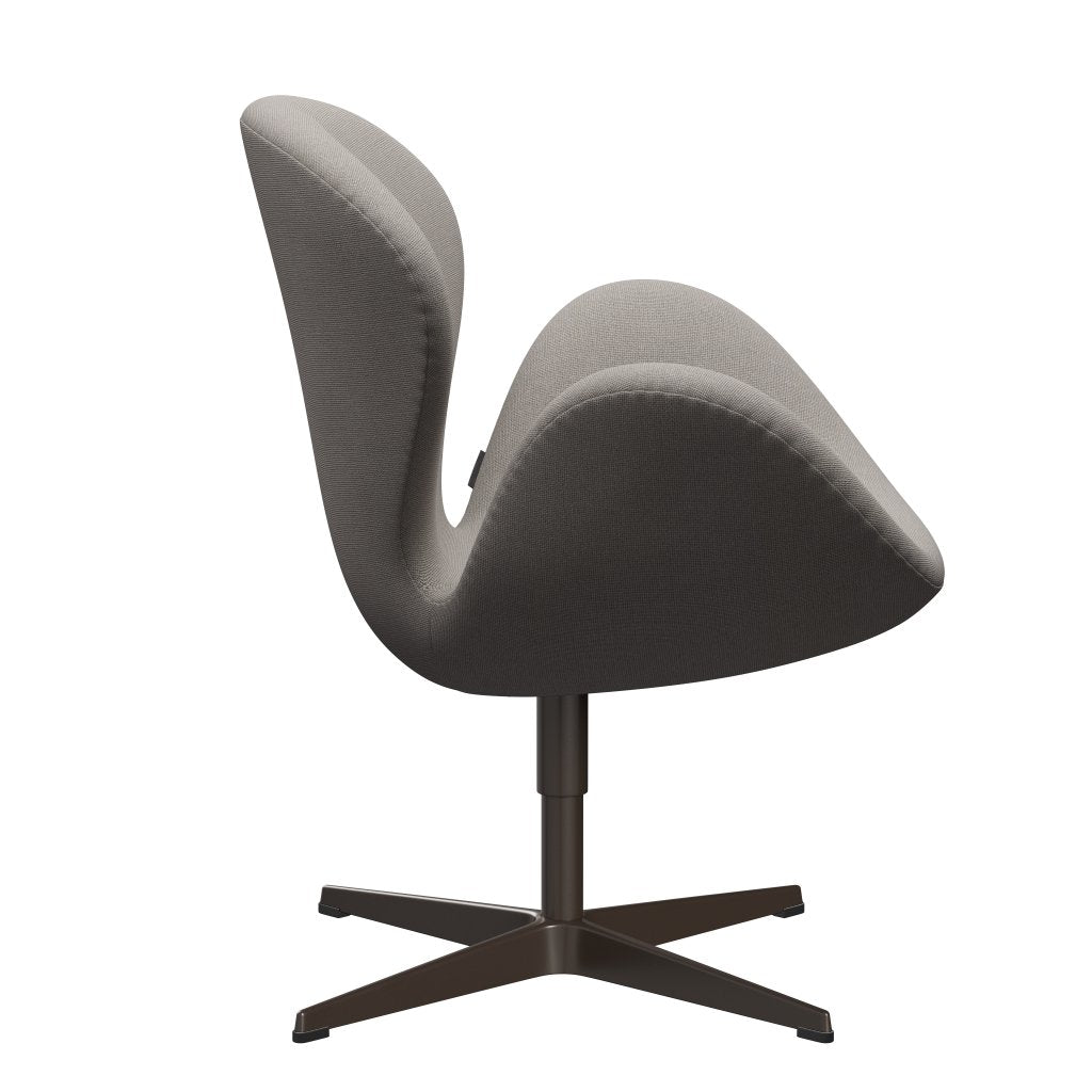 Fritz Hansen Swan Lounge Chair, Brown Bronze/Hallingdal Light Grey (113)