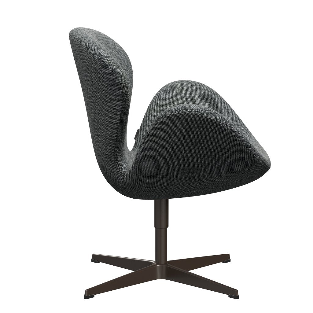 Fritz Hansen Swan Lounge Chair, Brown Bronze/Hallingdal White/Brown