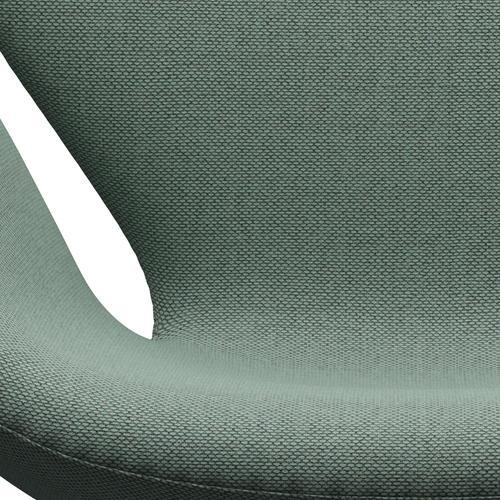 Fritz Hansen Swan Lounge Chair, Brown Bronze/Re Wool Aqua/Natural
