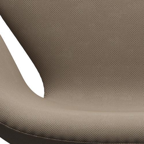 Fritz Hansen Swan Lounge Chair, Brown Bronze/Re Wool Beige/Natural