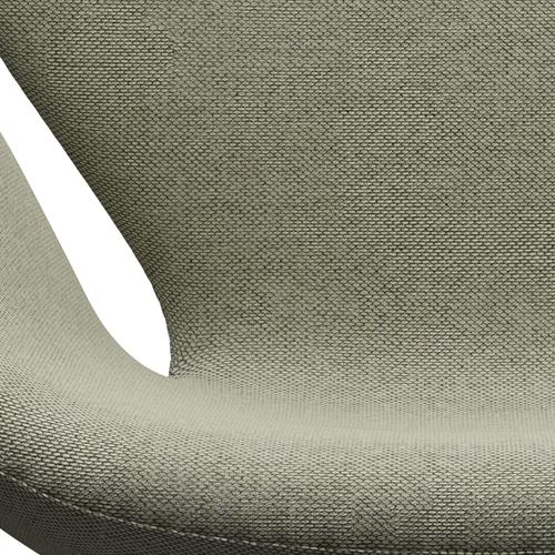 Fritz Hansen Swan Lounge Chair, Brown Bronze/Re Wool Lime Green/Nature