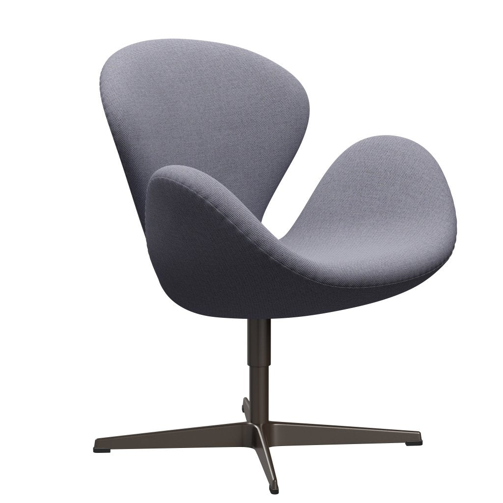 Fritz Hansen Swan Lounge Chair, Brown Bronze/Re Wool Lavender/Natural