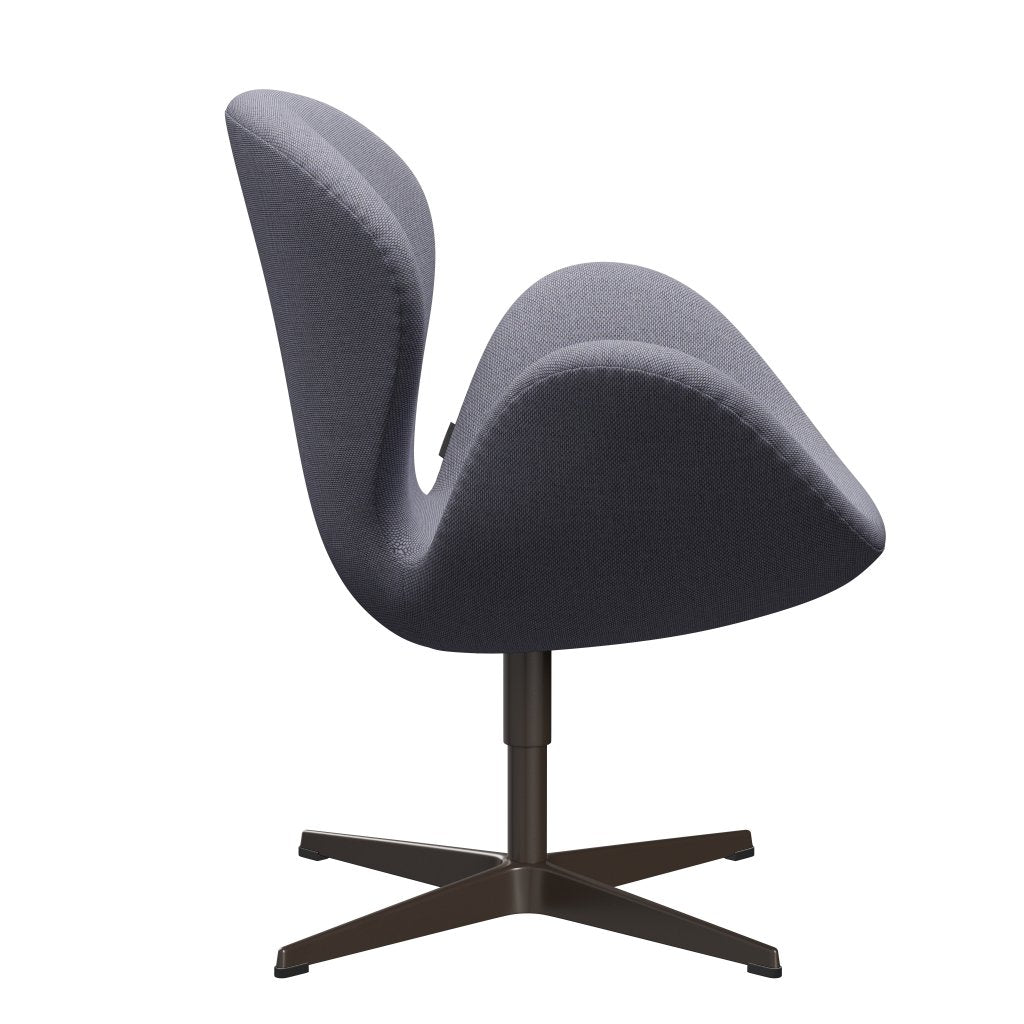 Fritz Hansen Swan Lounge Chair, Brown Bronze/Re Wool Lavender/Natural