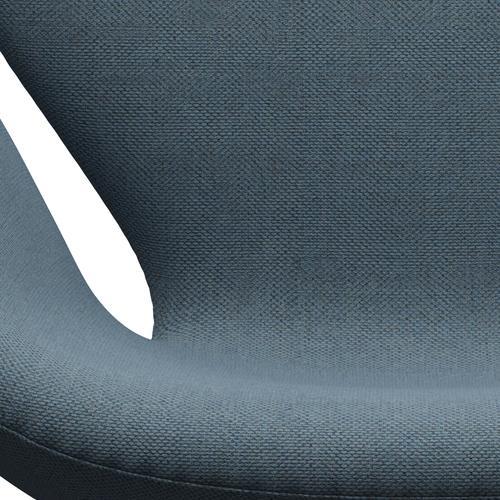 Fritz Hansen Swan Lounge Chair, Brown Bronze/Re Wool Natural/Light Blue
