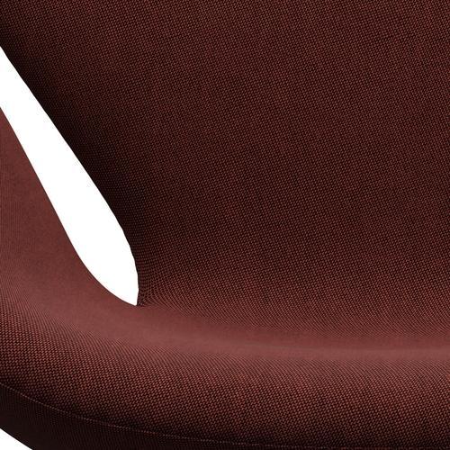 Fritz Hansen Swan Lounge Chair, Brown Bronze/Rime Dark Red/Brown