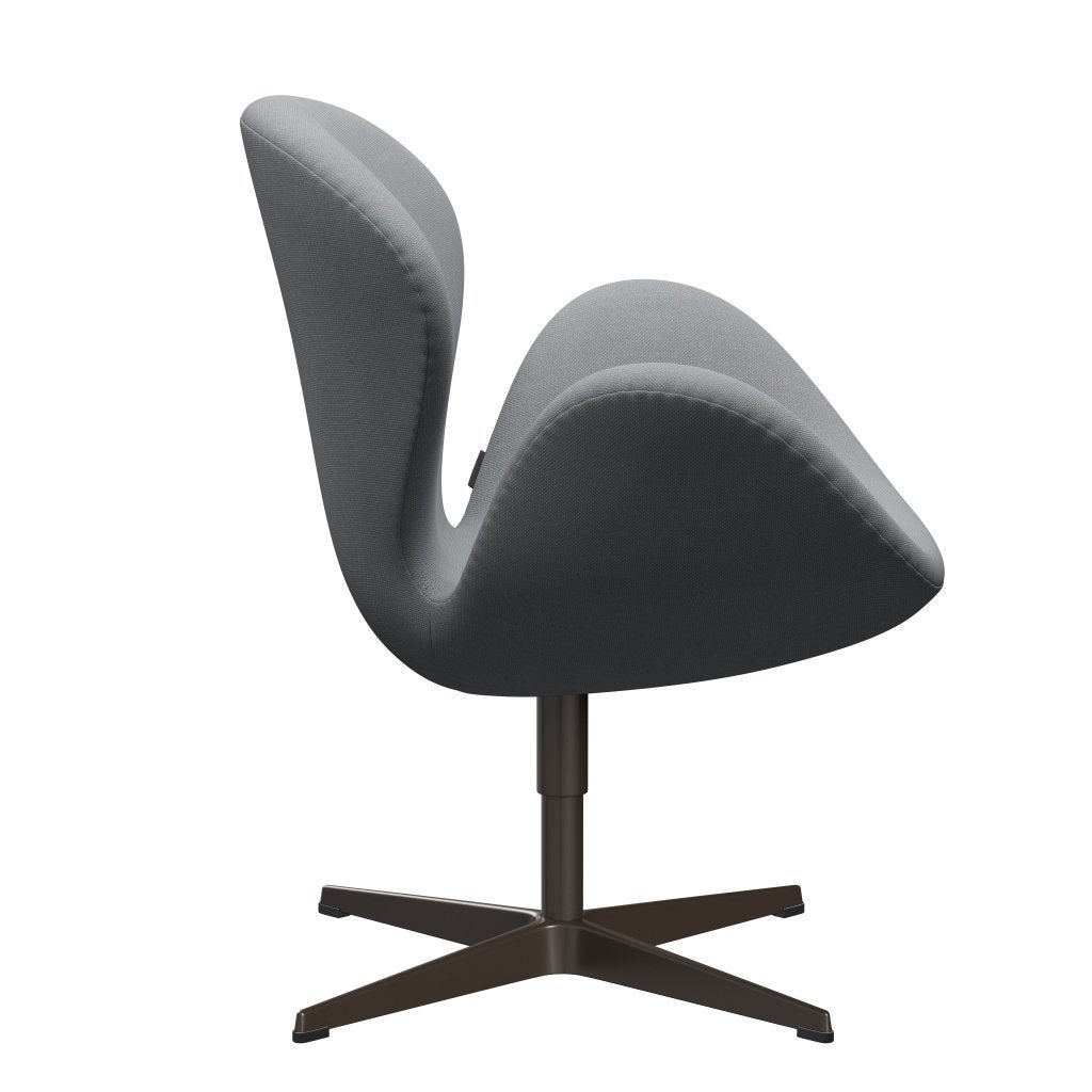 Fritz Hansen Swan Lounge Chair, Brown Bronze/Steelcut Light Grey