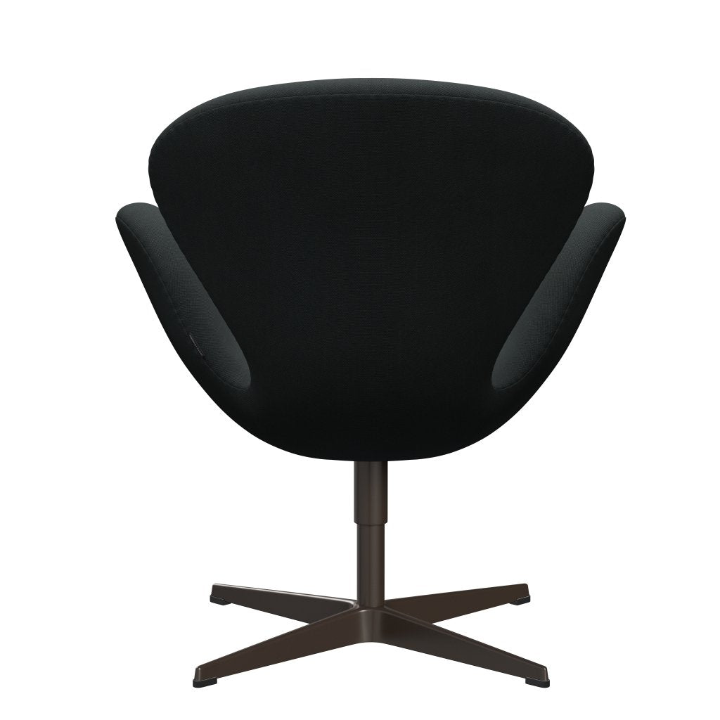 Fritz Hansen Swan Lounge Chair, Brown Bronze/Steelcut Charcoal