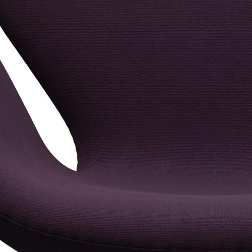 Fritz Hansen Swan Lounge Chair, Brown Bronze/Steelcut Medium Violet