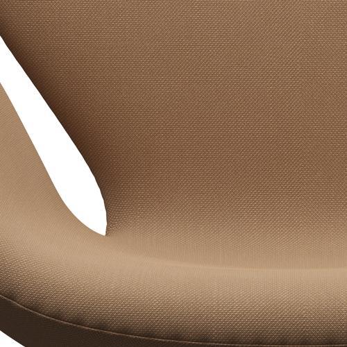Fritz Hansen Swan Lounge Chair, Brown Bronze/Steelcut Sand Dark/Beige