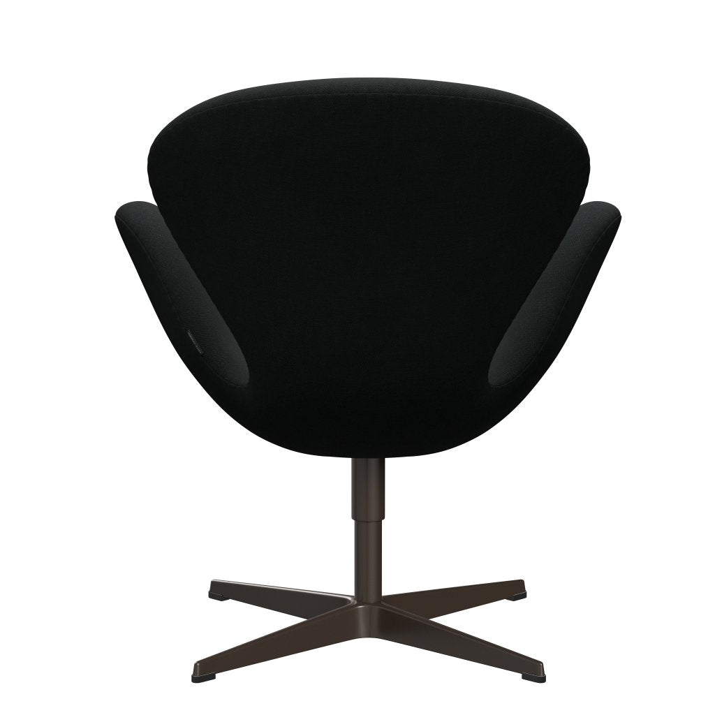 Fritz Hansen Swan Lounge Chair, Brown Bronze/Steelcut Black