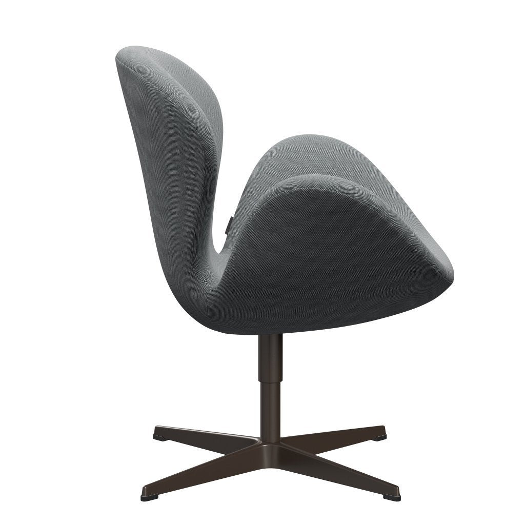 Fritz Hansen Swan Lounge Chair, Brown Bronze/Steelcut Trio Grey