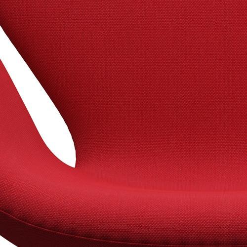 Fritz Hansen Swan Lounge Chair, Brown Bronze/Steelcut Trio Light Red