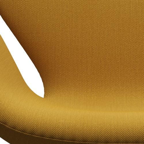 Fritz Hansen Swan Lounge Chair, Brown Bronze/Steelcut Trio Mustard