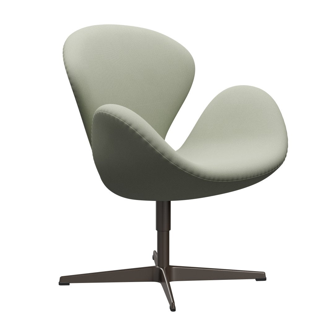 Fritz Hansen Swan Lounge Chair, Brown Bronze/Steelcut Turquoise Light