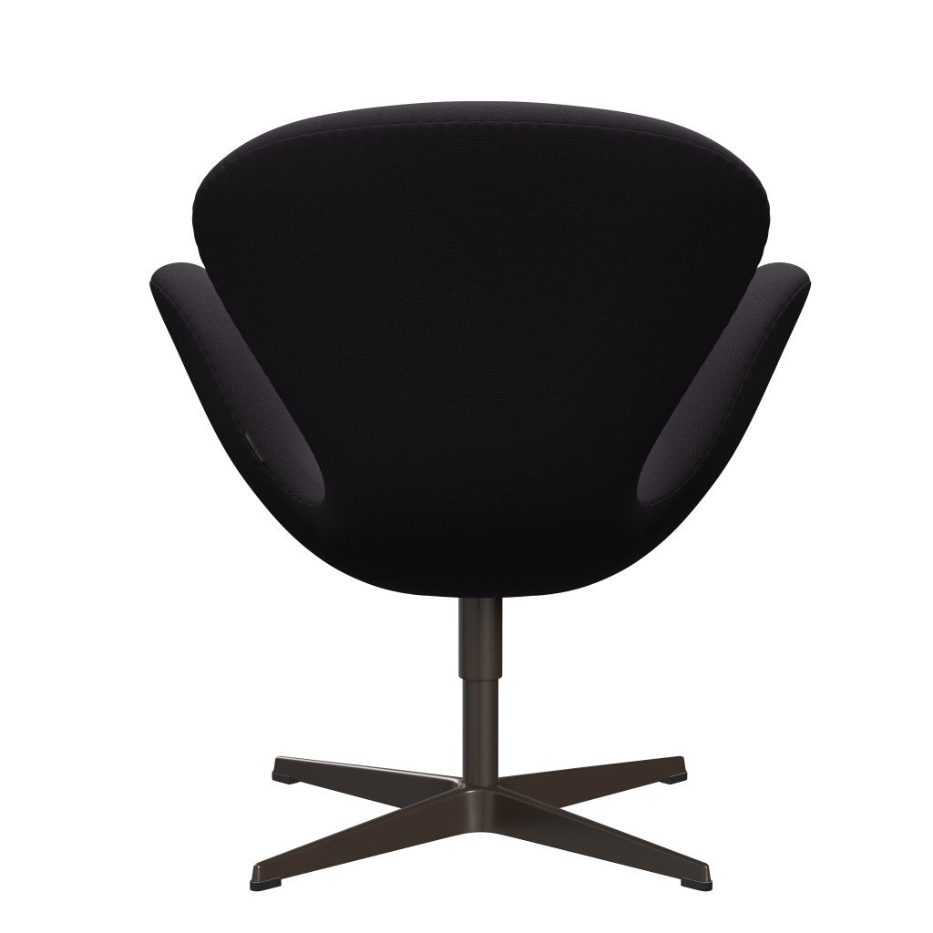 Fritz Hansen Swan Lounge Chair, Brown Bronze/Steelcut Violet Dark