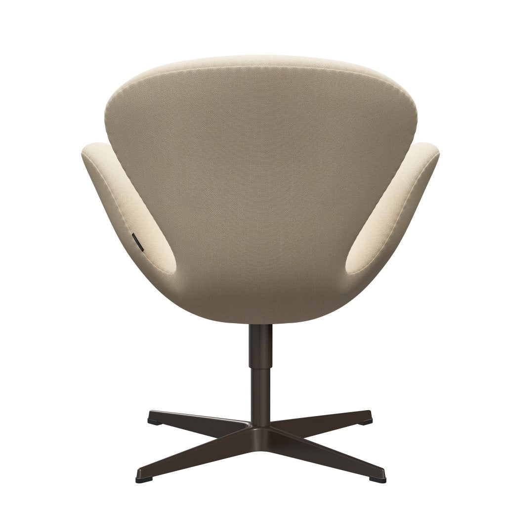 Fritz Hansen Swan Lounge Chair, Brown Bronze/Steelcut White