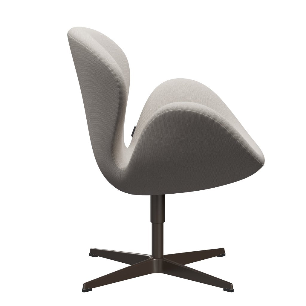 Fritz Hansen Swan Lounge Chair, Brown Bronze/Steelcut Wool White