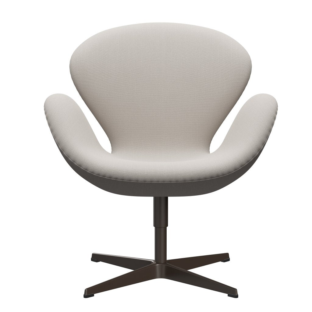 Fritz Hansen Swan Lounge Chair, Brown Bronze/Steelcut Wool White